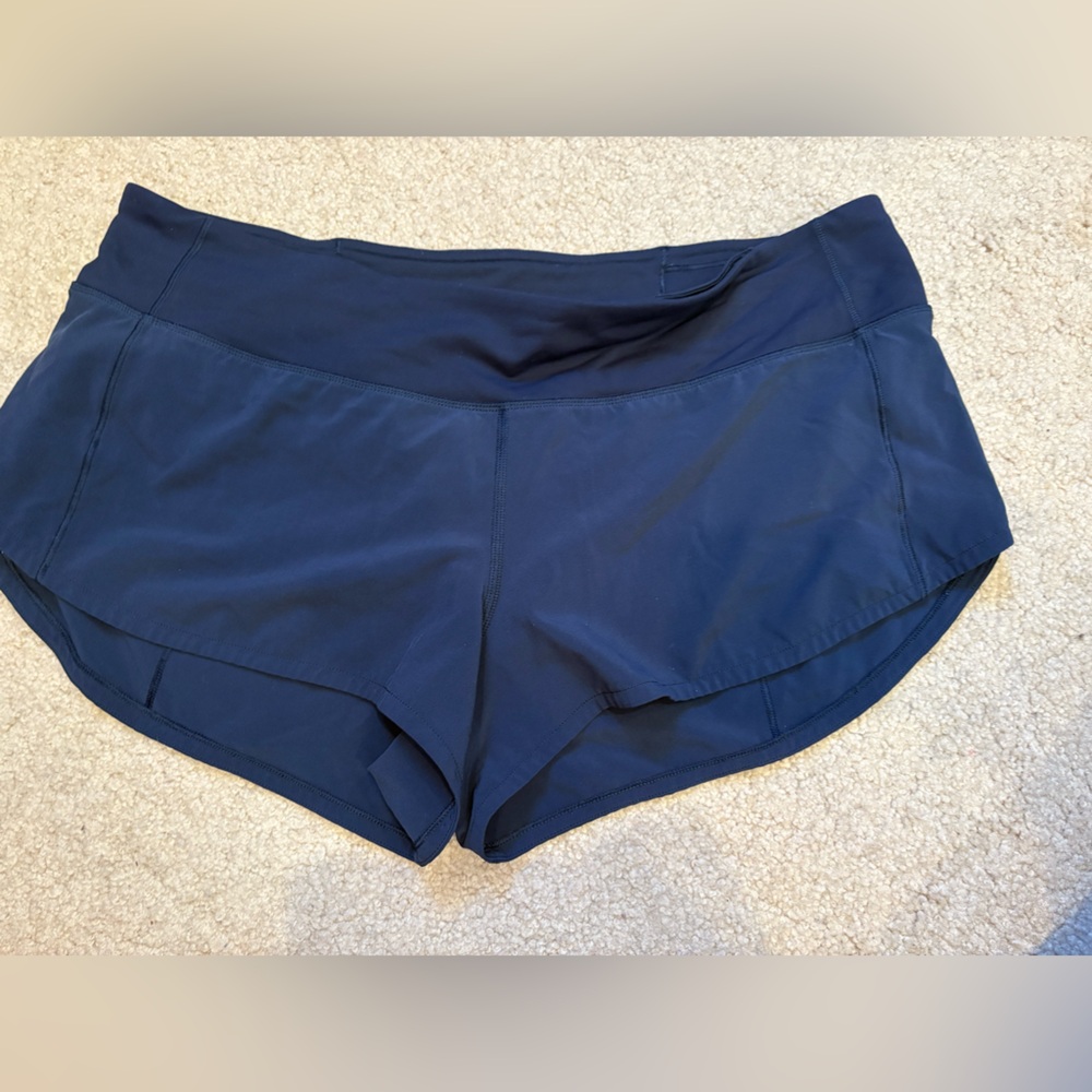 Lululemon Athletica Navy 2.5” Speed Up Shorts